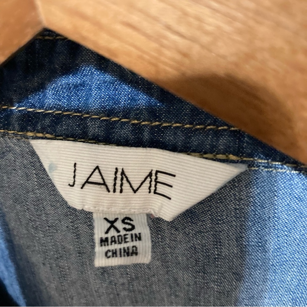 Jaime Demim Chambray Dress Sixe Small S - Picture 4 of 9